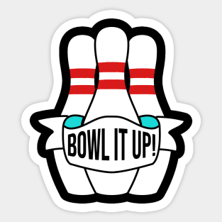 Pleasant Bowling It Up Artwork Sticker